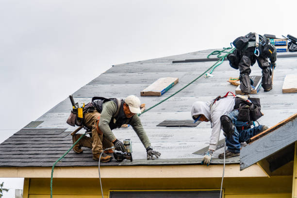 Professional Metal Roofing technician working in Shepherd, MI